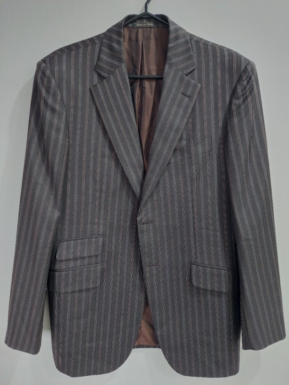 Pal Zileri Men's 52R/US42R Sport Blazer Slim Fit 100% Wool Made In Italy